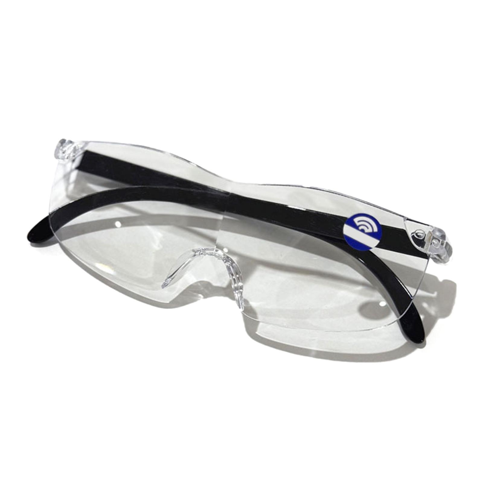 

Легкие очки для чтения без оправы, HD увеличение, защита от синего света, линзы против усталости для мужчин и женщин чёрный