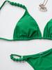 Push-Up-Badeanzug für Damen, Damen-Badebekleidung, hochgeschnittener Bikini, Trangle-Bikinis-Set, Tanga-Unterseite, Biquini-Badeanzüge