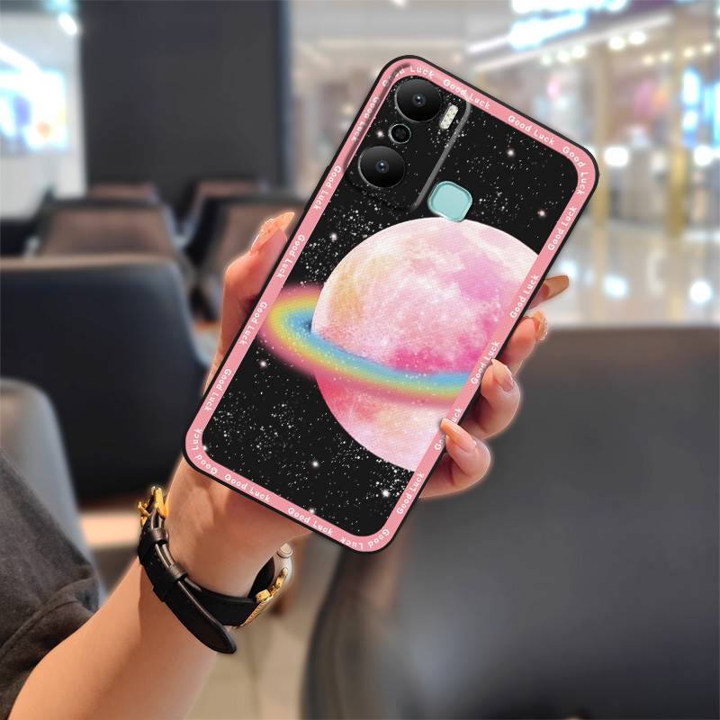 Back Cover Full wrap Phone Case For infinix X6825/Hot20 Play Cute Anti-knock Durable Graffiti Cartoon Protective TPU