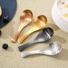 304 Stainless Steel Portable Tableware Dessert Tableware Short Handle Spoon Baby Feeding Spoons Ice Cream Spoon Tea Spoons