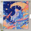 Vegetable Baby Modern Living Room Curtains 2024 Window Roller Curtains for Living Room 2 Elegant Pieces Shade Curtain Tiebacks