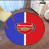 Arsenal Football Club Printed Round Rug Carpet Chair Rug Area Rug Entryway Doormats,for Office Chair Living Room Bedroom Kitchen Room.