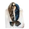 Mulberry Silk Scarf Women'S European Style Rich Cashew Nut Flower Versatile Double-Layer Silk Scarf Trendy Scarf Streamer