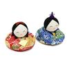 Osaka Choseido Hina Compact Mini Hina Hinamatsuri Chirimen Fabric Elegant Lucky Hina Imperial Couple Set Dolls, Dolls, Dolls, Craft,