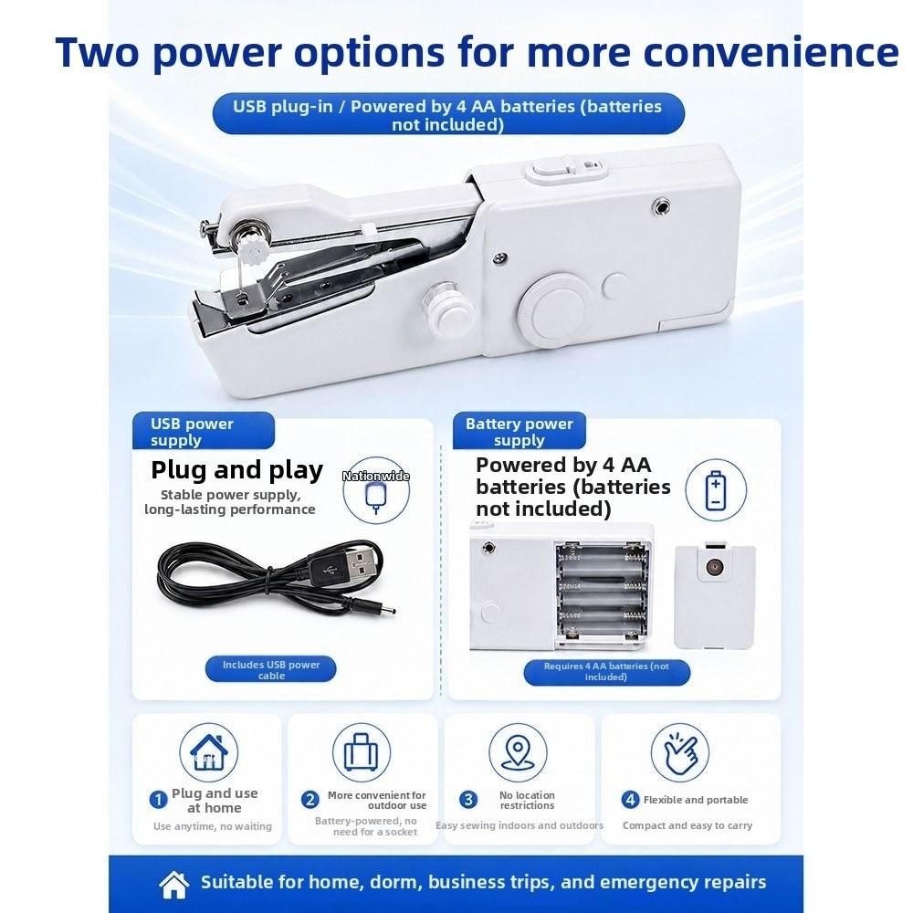 Multifunctional Mini Electric Tailor Set Compact Portable Sewing Machine Travel Use