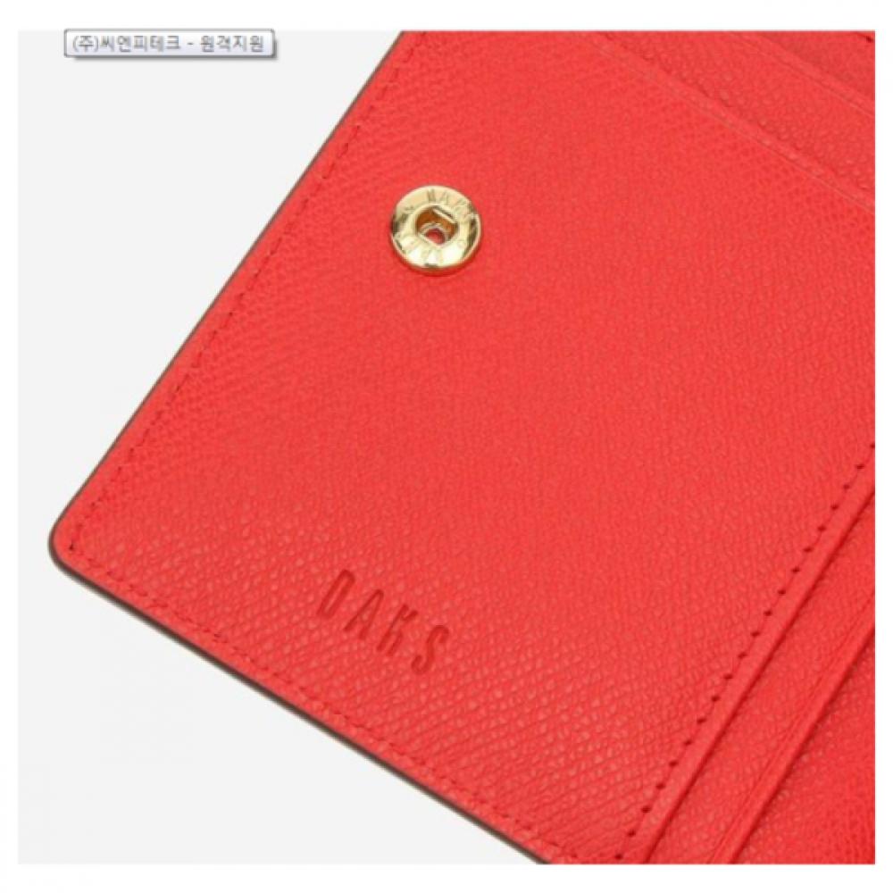 Daks Red Leather Mini Wallet Model Dcwa1e408r2