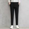 Spring and summer new men's casual pants slim-fitting small straight pants fashionable elastic trousers men