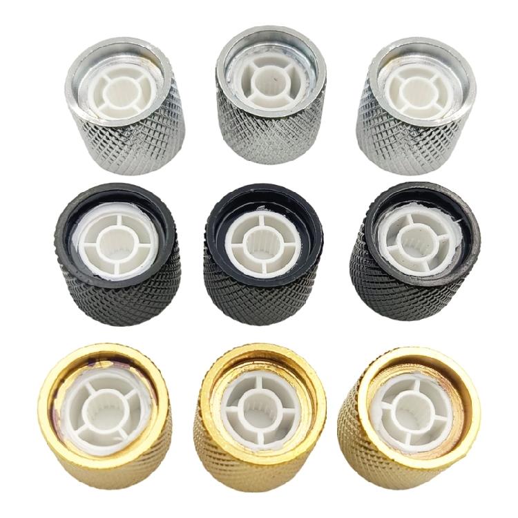 Tree Pattern Potentiometer Control Knob 6mm Shaft Hole Amplifier Knob Metal Electric Guitar Knobs Easy to Install