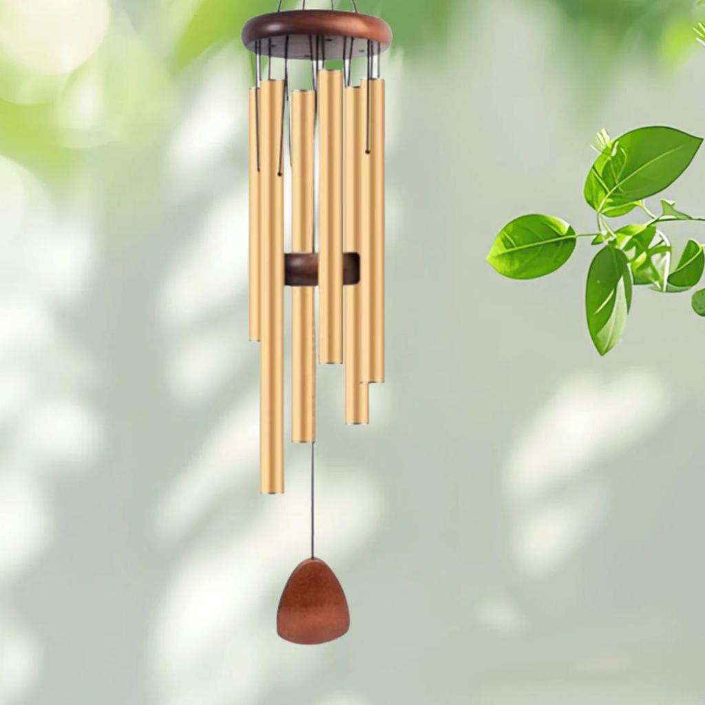 Aluminum 26-Inch 6-Tube Metal Wind Chimes - Customizable Pendant Gifts for Any Festival
