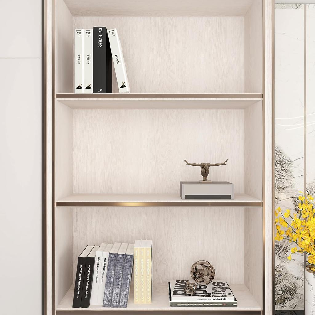 TOTIO Walnut Wood Grain Remake Ultra White Wood Grain Wallpaper Oil Heat Wood Grain Cutting Kitchen Bathroom Decoration Stylish Wallpaper Furniture