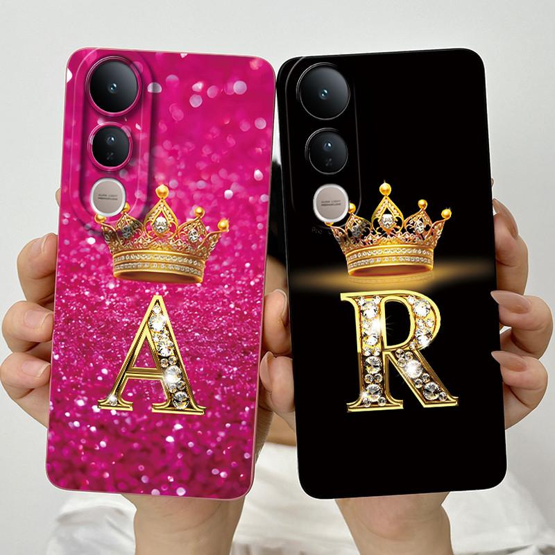 For Vivo V50 Lite 5G Case Luxury Letters Couple Silicone Soft Phone Cases For Vivo V50 V50Lite 5G Camera Protection Back Cover