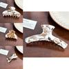 And Chic Elegant Acetate Hair Claw Clips In Retro Milk Coffee Color Stunning Hair Accessory Women For