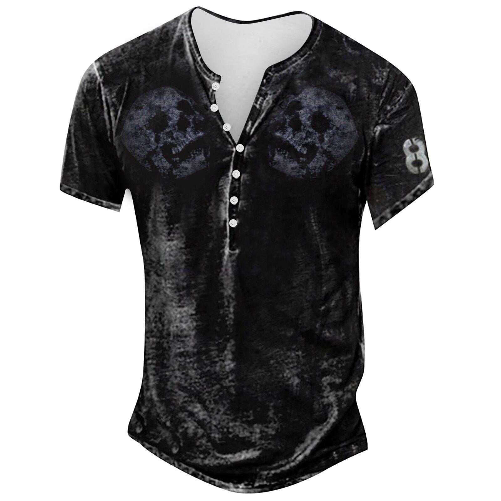 Мужская модная футболка с коротким рукавом и вышивкой с коротким рукавом и принтом на весну и лето L 1896₽