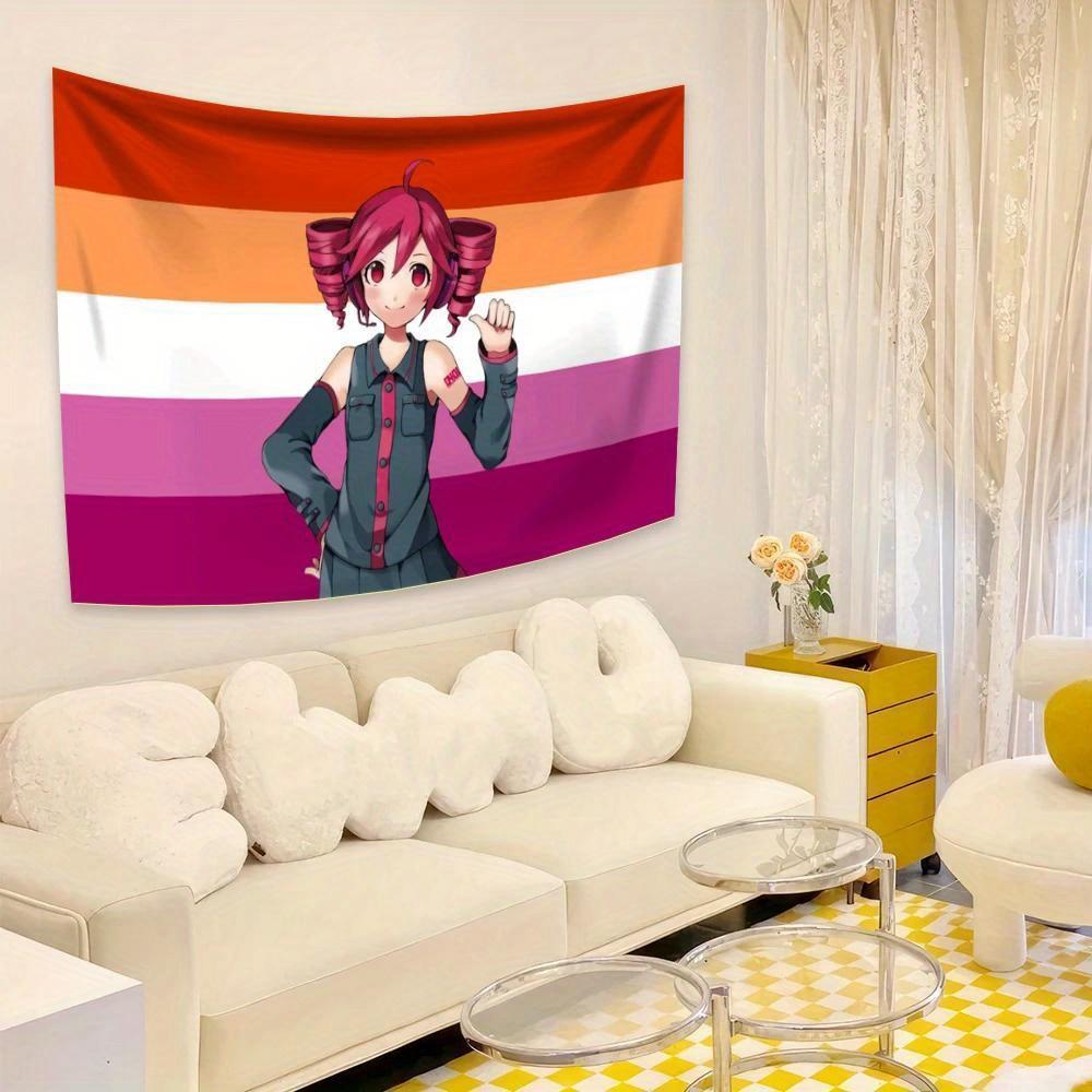 Kasane Teto Pink American Flag Anime
