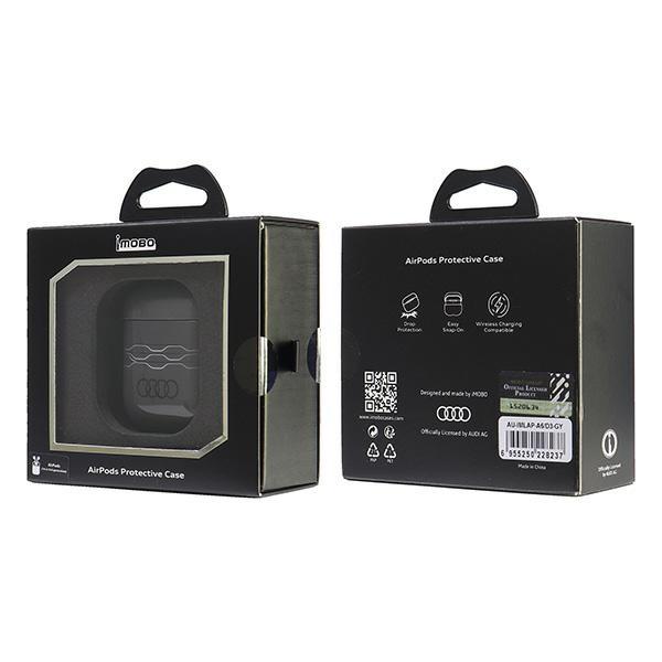 Audi Iml Geometric Pattern Airpods 1/2   Cover Szary/Gray Au-Imlap-A6/D3-Gy