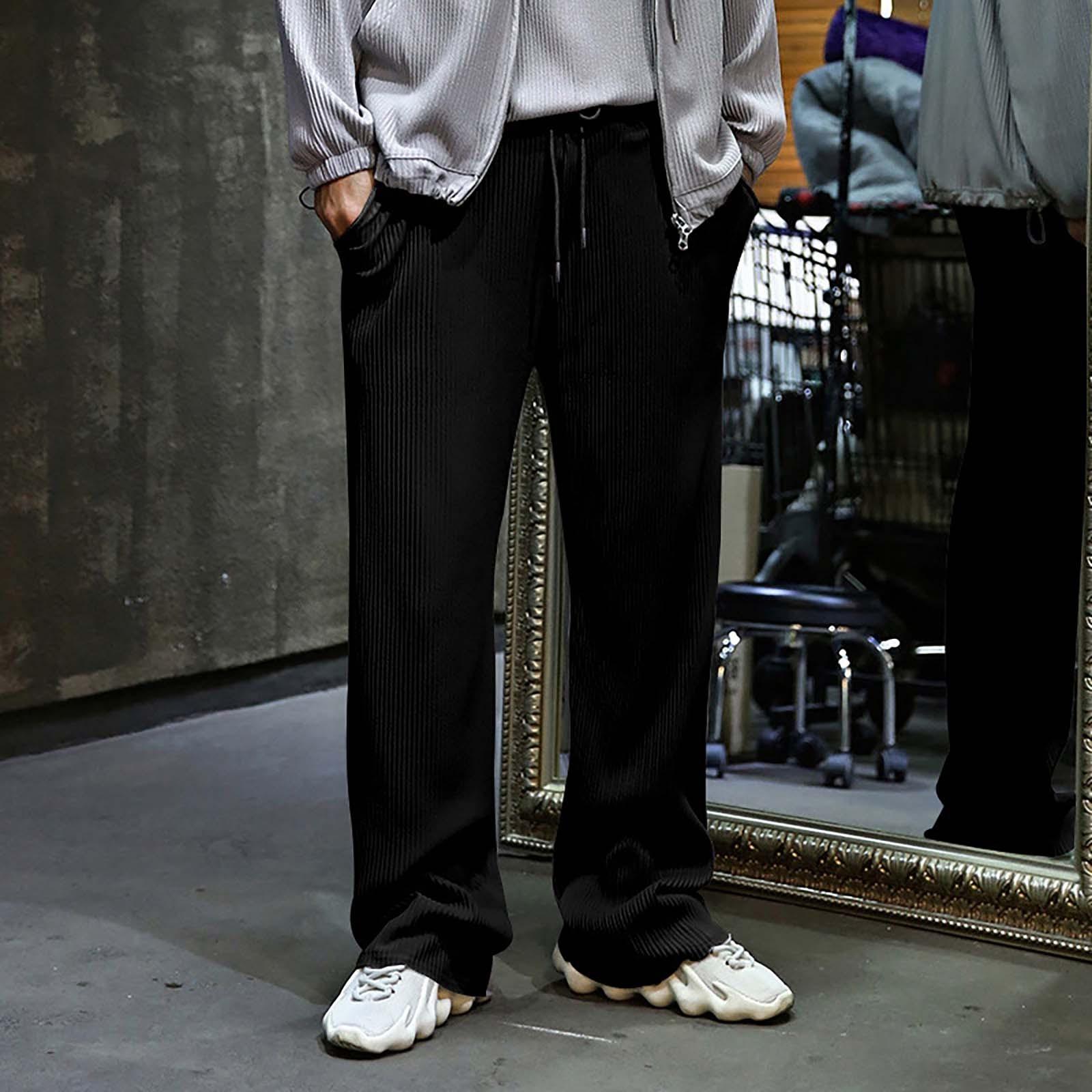 

Мужские повседневные свободные однотонные спортивные брюки с завязками на завязках, повседневные брюки-толстовки