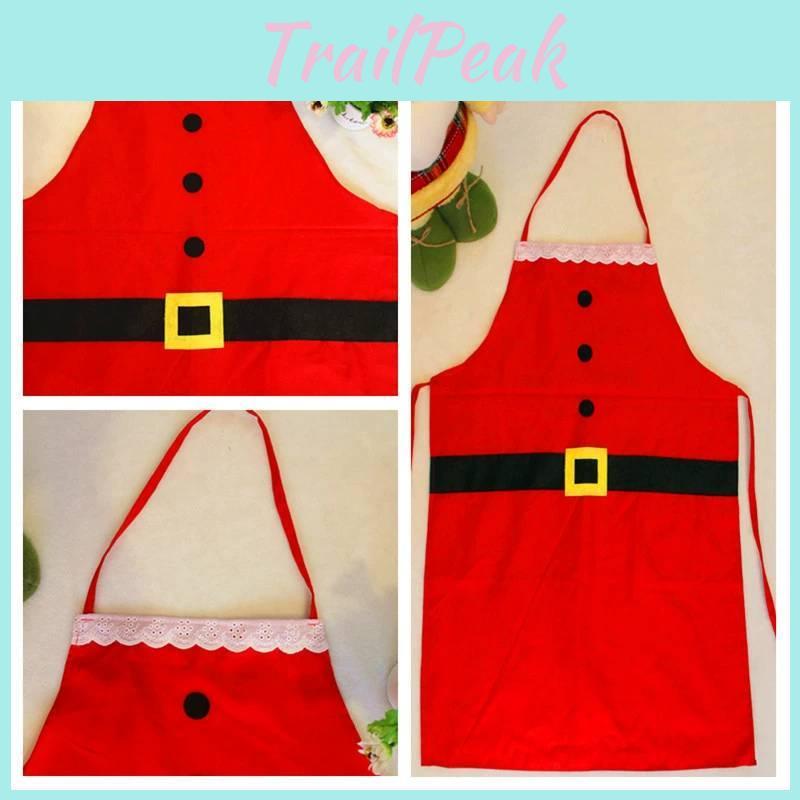 Christmas Party Apron With Durable Polyester Material For Family Celebration
