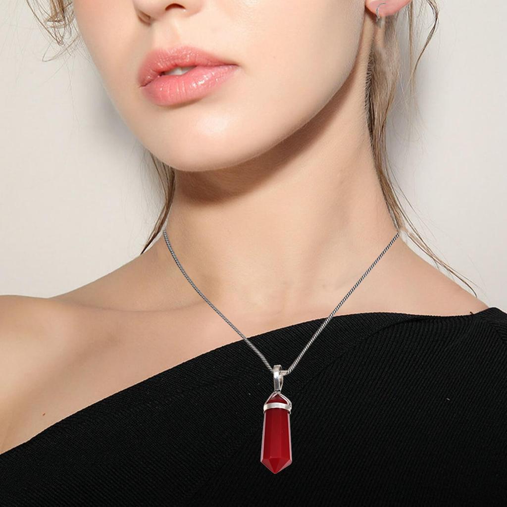 Pendentif unisexe en argent fait main avec grenat du Mozambique, taille 1,5