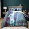 3 Pcs Quilt Cover Duvet Cover Set with Zipper Closure Cri-stiano Ronaldo Bedding Set 1 Duvet Cover and 2 Pillow Shams