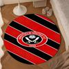 1PC Global Football Club Sheff Round Rug for Livingroom,Bedroom, Palyroom, Chair Rug, Area rug, Circle Carpet, Large Size Fan Christmas gift