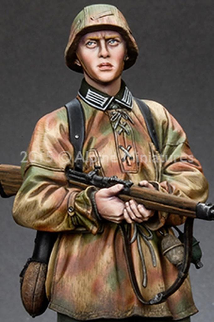 Alpine Miniatures scale Panzergrenadier Feldherrenhalle Resin Kit AM16030 1/16 (person)