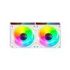 Mars Gaming MF-3DPROX2R Kit 2x Ventiladores ARGB 120mm Aspas Invertidas PWM FDB Blanco