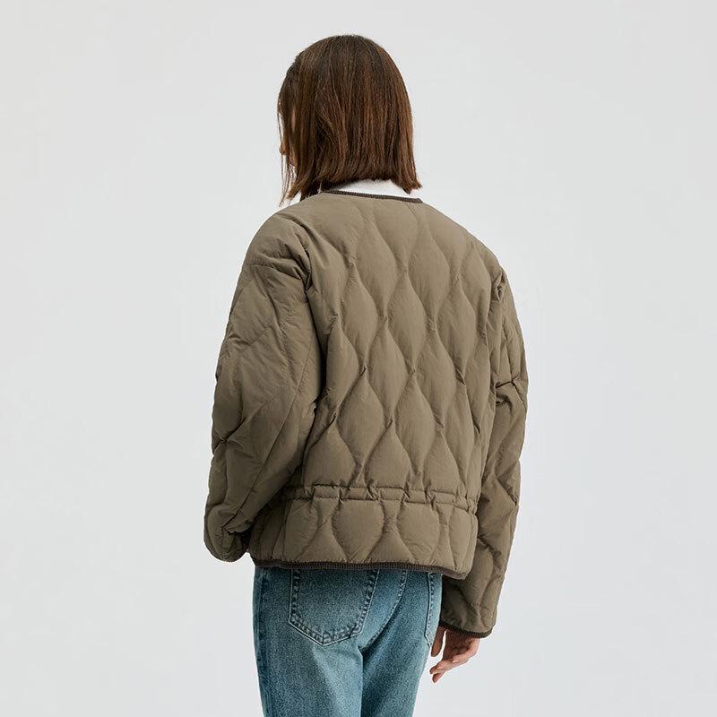 BINJORA Women's Lightweight Round Neck Down Jacket J5300JI30D