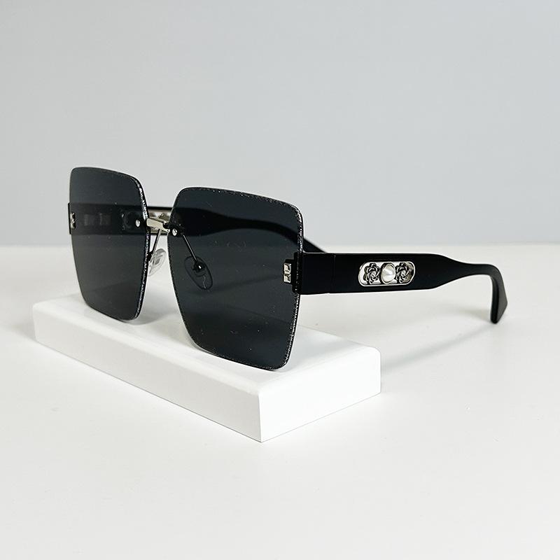 Xiaoxiangfeng Glitter Glasses Colorful Borders Do Not Fade Sunglasses Fashionable Women'S Sunglasses