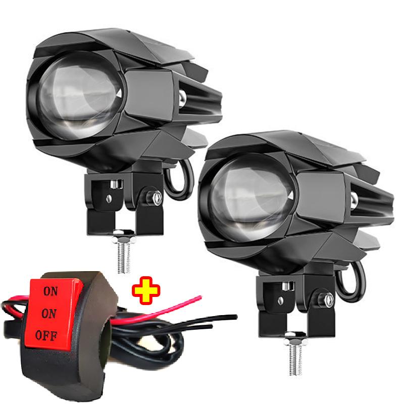 LED Car Motorcycle Spotlight Headlight Fog Blast Lights Accessories Auxiliary Spot Work Lights Accessories for Truck Car ATV