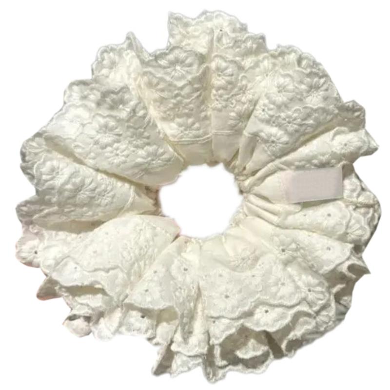 Hair Tie Blue Multi Layer Hair Rope Lacework Scrunchies Princess at Large Multi Layer Tie Laciness Hair Tie