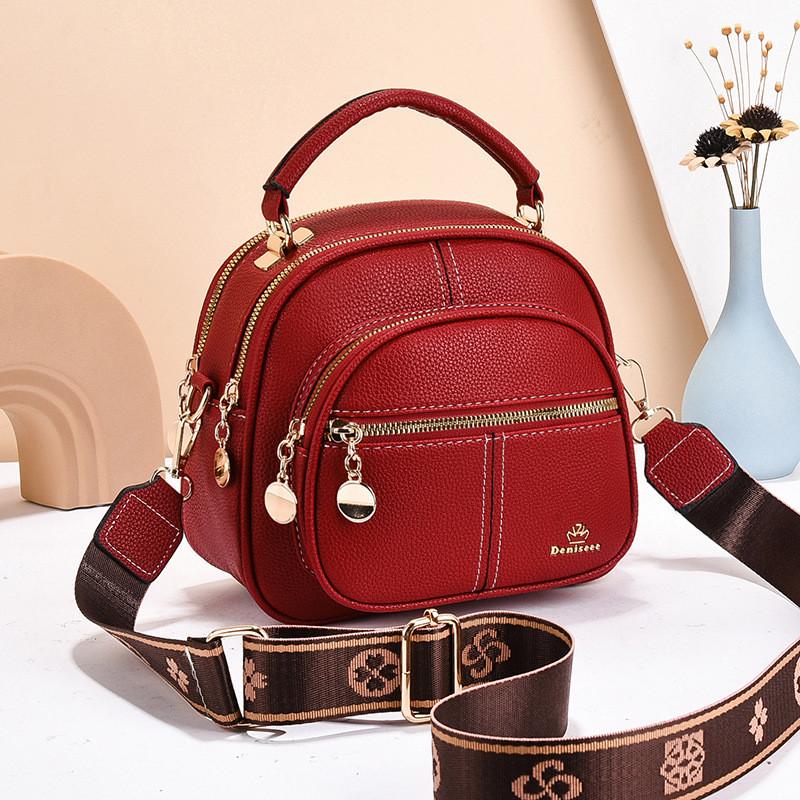 Minimalist Pu Crossbody Bag With Inner Pockets For Women