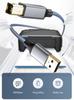 Printer Cable SUNROZ USB - USB Type-B Hi-Speed 480Mbps Fabric Braid, 3 M (A48753)