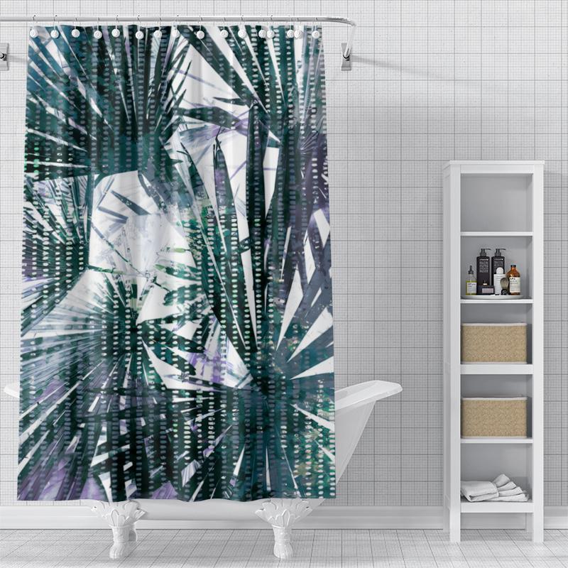Home Shower Curtains for Bathroom Waterproof Fabric Modern Nordic Style Bathroom Curtains Shower Curtain Morandi Andscape Plant