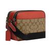 Coach X Snoopy X Peanuts Collaboration Graham 23 Monogram Print Cartoon Patch Coated Canvas And Calfskin Camera Bag Women Shoulder Bag CE746-QBE7V