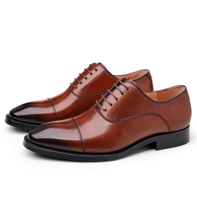 

Men Wedding Genuine Leather Business Men s Dress Pointed Casual Youth British Style Spring New Shoes 44