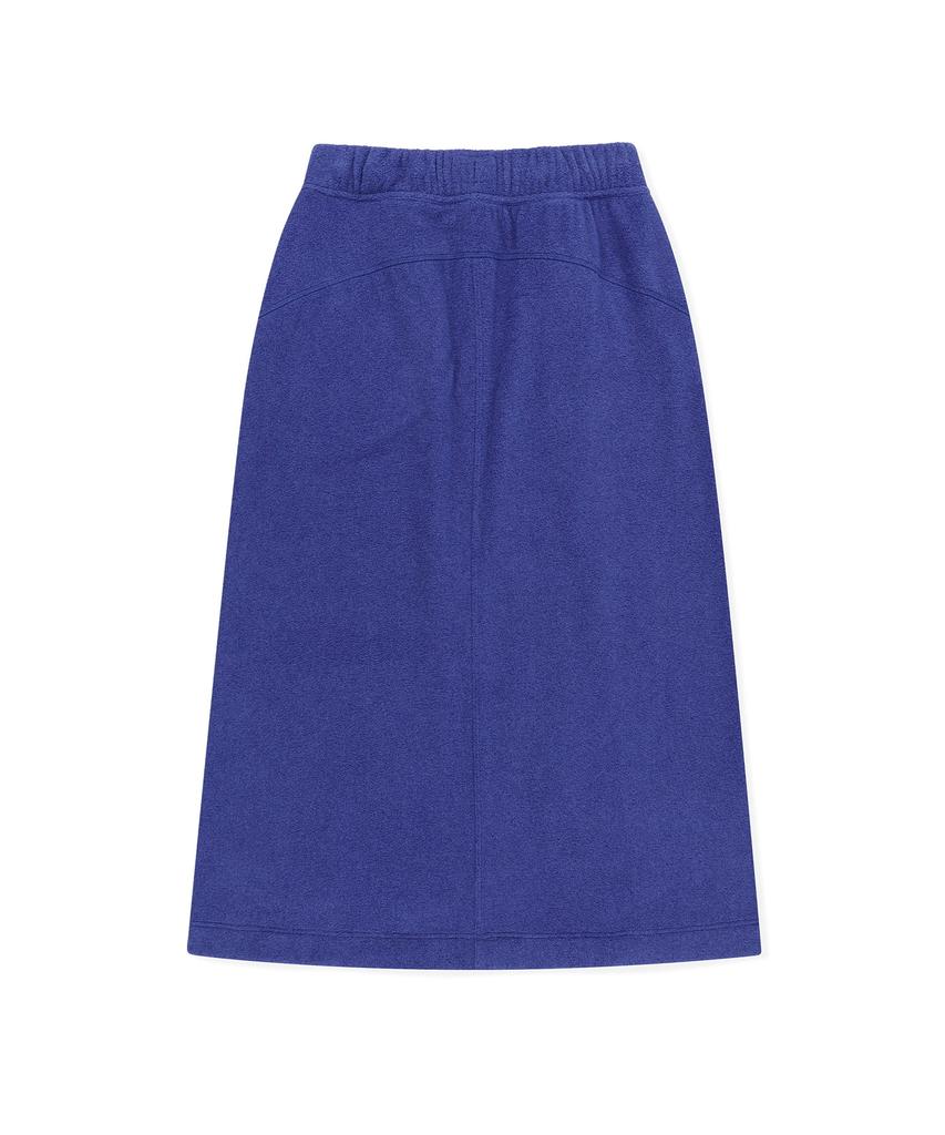 Sseonleobeutueo Fleece Long Skirt Blue