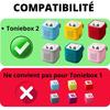 Chargeur Secteur + Cable USB-C 2m Compatible avec Toniebox 2 - Adaptateur d’alimentation 12W 1 port USB et 1 port USB-C Phonillico®