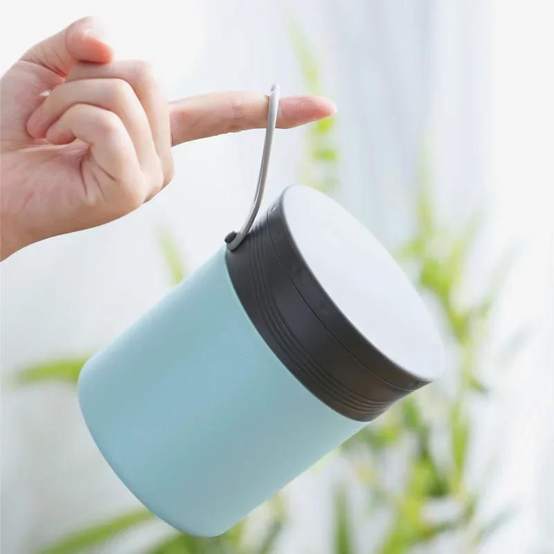 450ml Small Solid Color Microwave Sealed Lunch Box Mini Cooler for Work Soup Cup Portable Breakfast Cups Convenience Tools