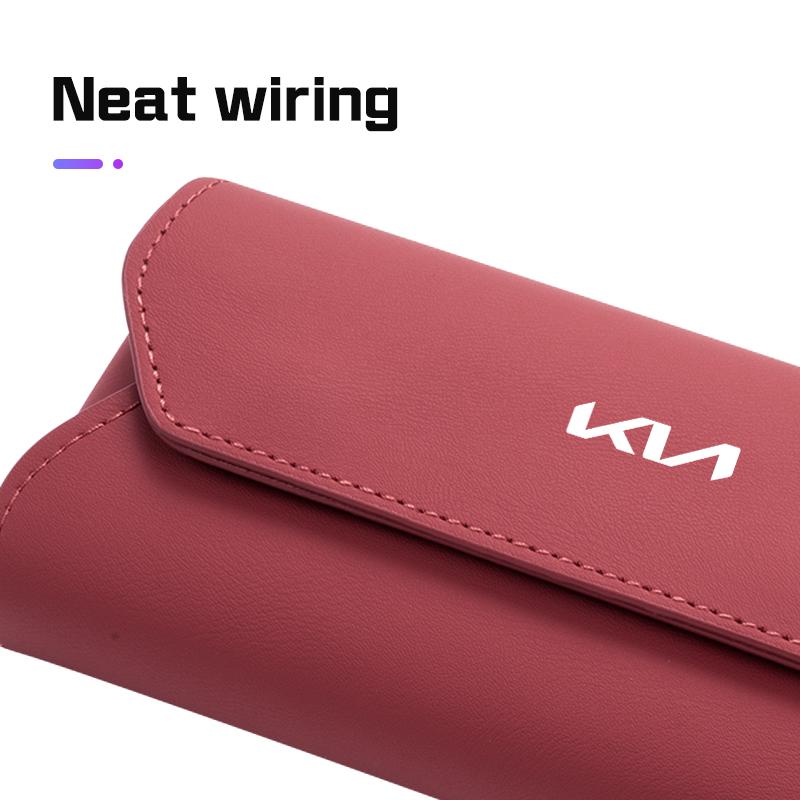 IHWM7 Car Sunglasses Box Accessories For KIA K2 K3 K5 K8 Portage Stinger GT Line Sorento Ceed CD Cerato Car Visor Glasses Case Storage