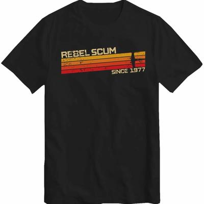 T Shirt Rebel Scum 1977 Ikonisches Filmzitat Geschenk Top Vintage Washed Soft Designer Clothes Top For Everyday Wear Homme