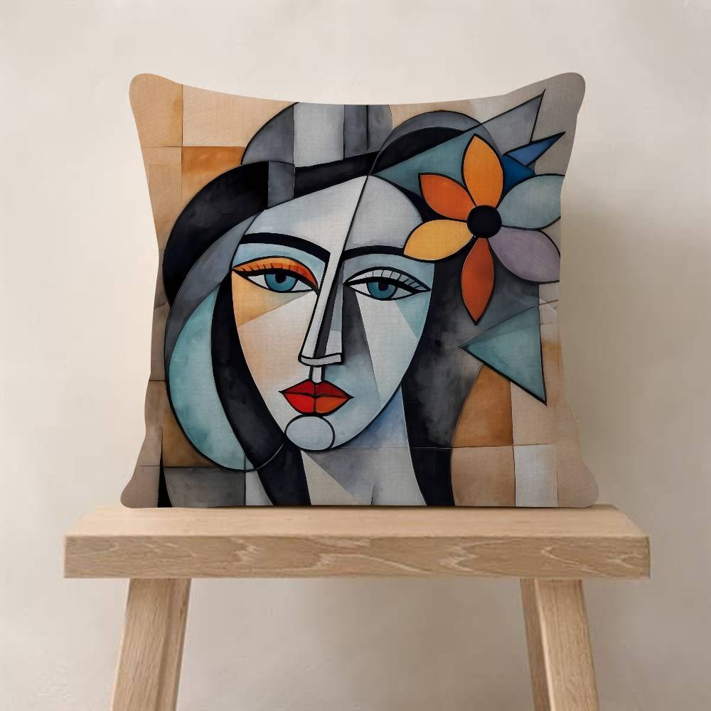 

Painting art Picasso Cushion Personalized Pillow Dust Cover Bedroom Kids Party Decoration Pillowcase Birthday Children Gift 30x30cm