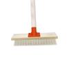 Solid Wood Long Handle Stiff Bristle Floor Brush for Bathroom & Kitchen Tile Grout and Cement Cleaning.