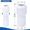 White Pool Pole Replacement Cam Lock Pool Rod Accessories Connector Joint Pool Pole Connector