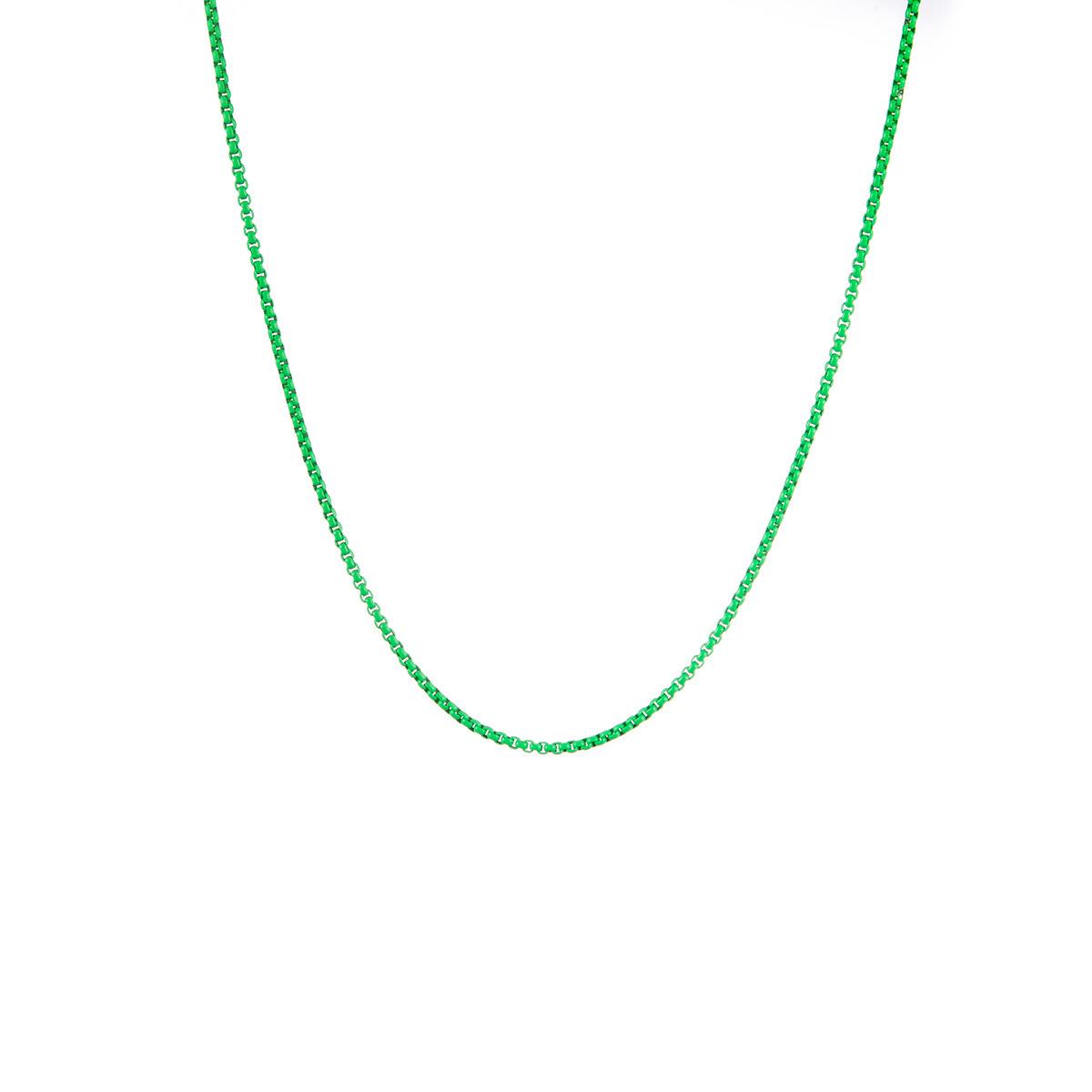 

Stylish Geometric Alloy Chain Necklace In Trendy Colors Perfect For Fashionable Women зелений