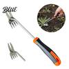 Dandelion Removal Tool 2-in-1 Weed Puller Heavy Duty Stainless Steel Hand Weeder Weeding with Two-tooth Rootlet Remover Ergonomic Non-Slip