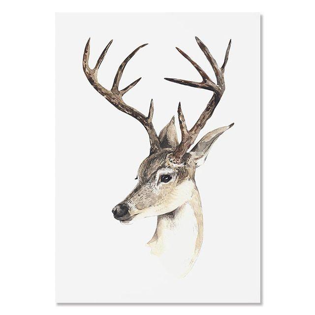 Christmas Tree Canvas Poster Painting Party Decor Merry Christmas Wall Art Painting Cartoon Print Picture Room Home Decoration