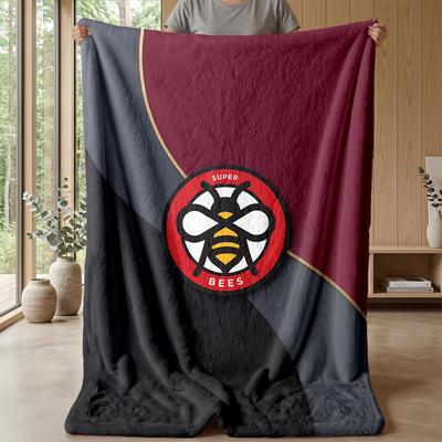 Brentford Fußball Druck Flanell Decke, Weiche Warme Leichte Überwurfdecke für Sofa Bett Camping