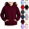 Jongens Meisjes Hoodie Pullover, Kleur Losse Jas Top voor Casual Sportkleding