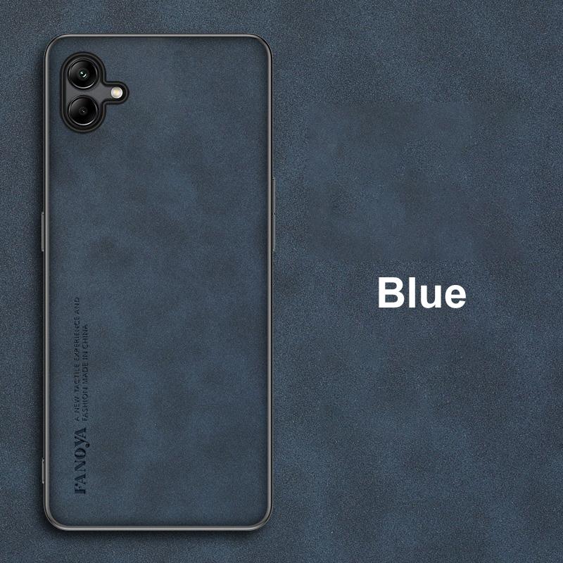 Für Samsung Galaxy A04 Hülle Luxus PU Leder Handyhülle Für Samsung M13 5G Rückseite Mattes Silikon Stoßfest Vollschutz