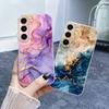 For Samsung S23 Plus S23 Ultra Case Luxury Phone Case For Samsung GalaxyS23 S23 FE Marble Clear Soft Silicone Protective Cover
